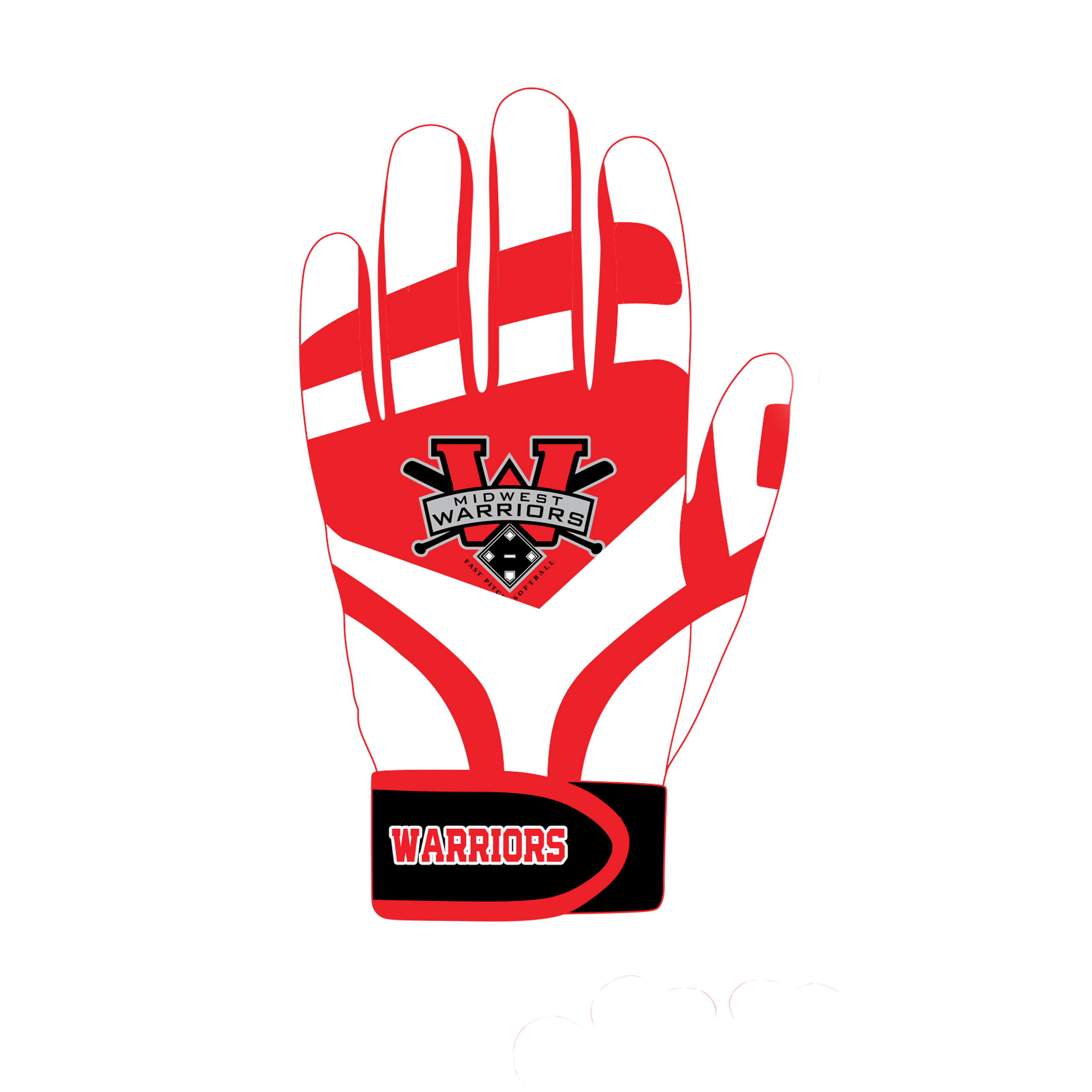 Palm logo batting gloves discount